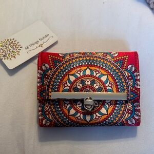 Brand New Red Mandala Wallet